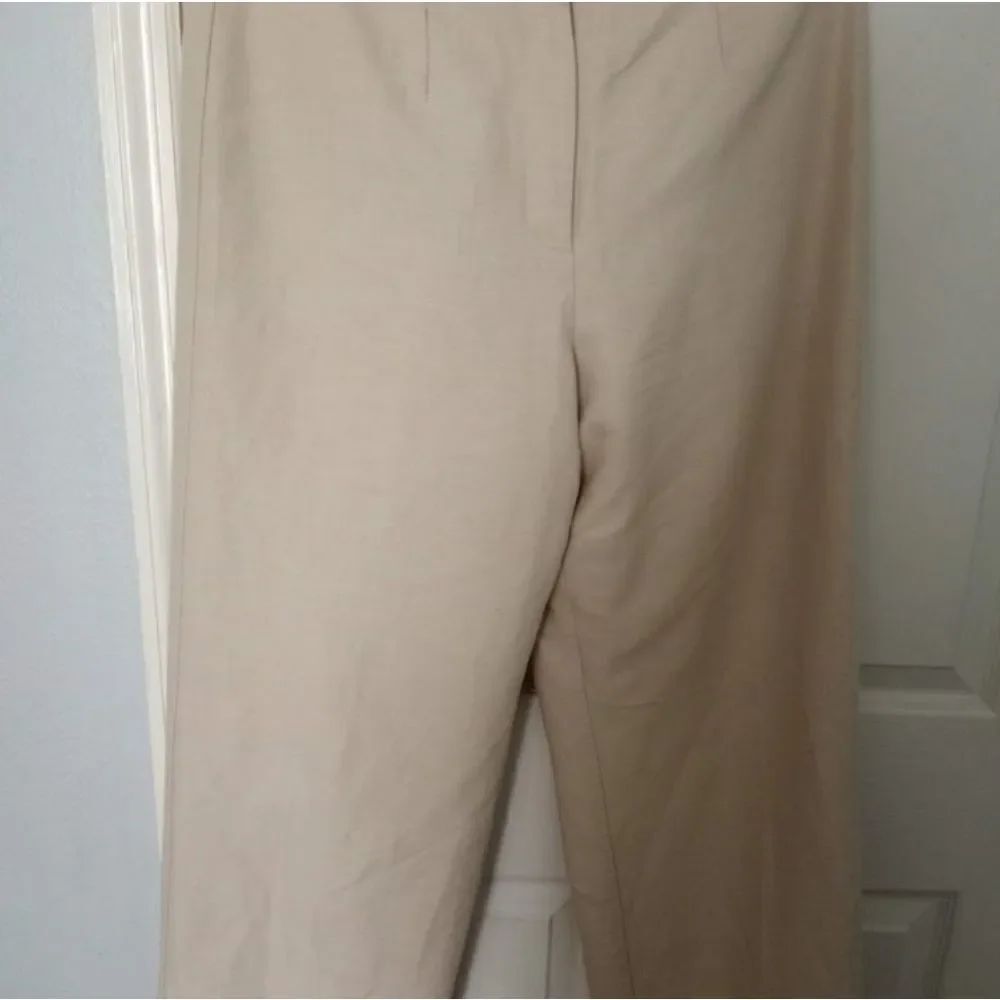 Villager a liz claiborne co Linen Cream Wide Legs